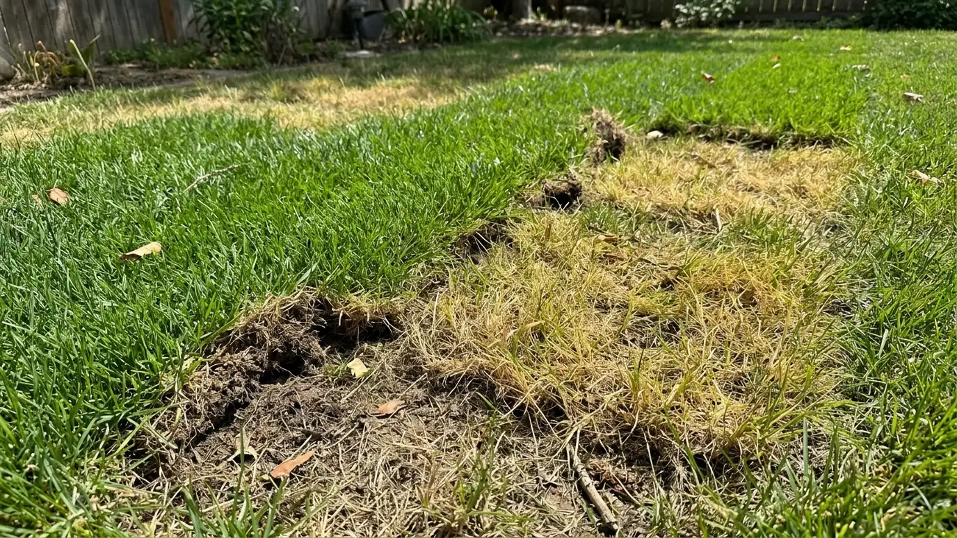 New Sod Problems: Yellow, Brown, Shrinking or Peeling Up