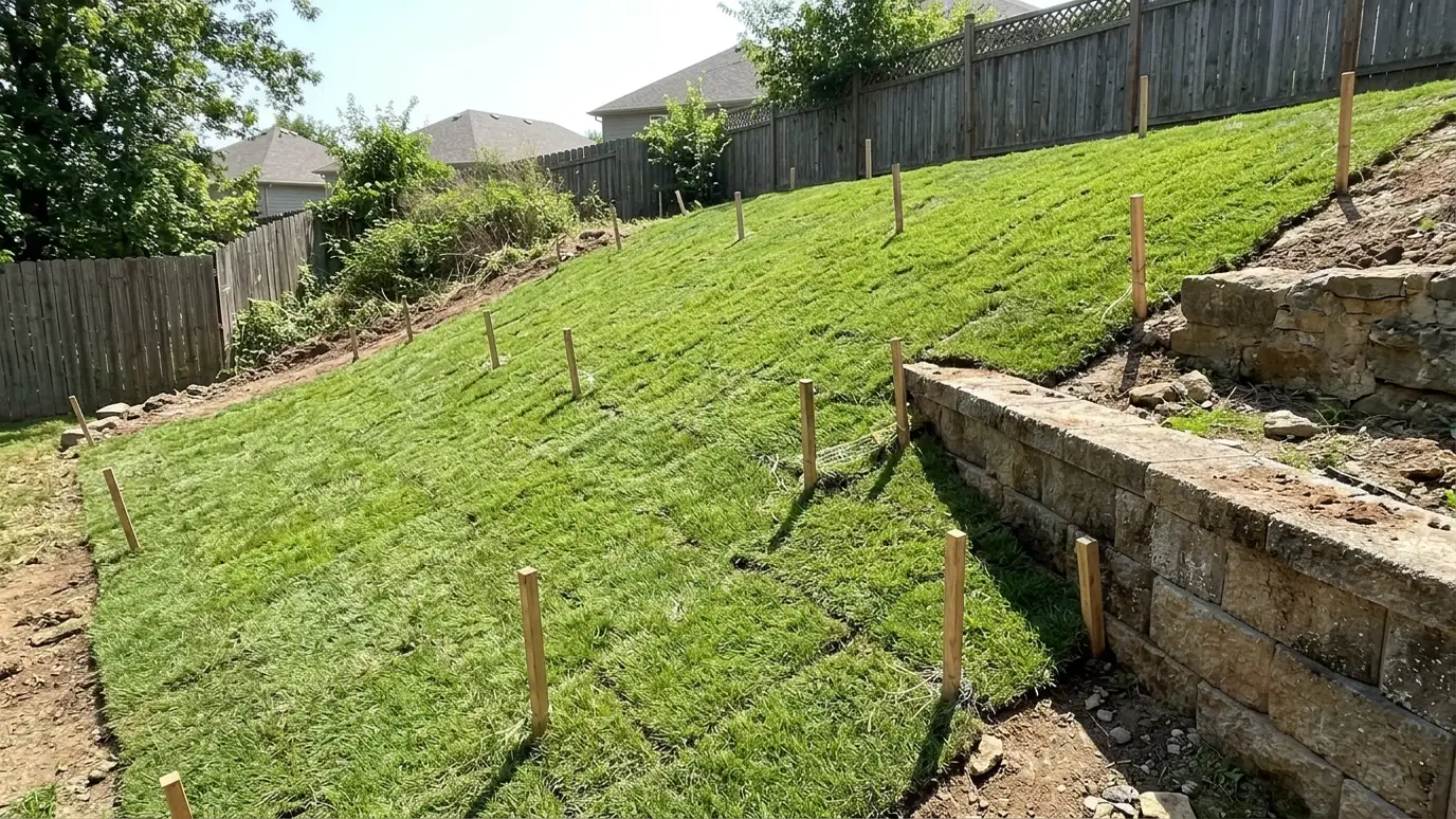 Lawns for Slopes and Hillsides explained for Nashville and Middle Tennessee